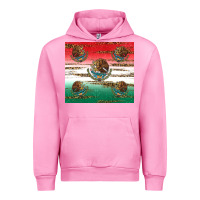 Fuchsia Pink Mexican Flag Urban Hoodie - RanaPortraitStore
