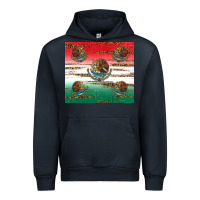 Navy Mexican Flag Urban Hoodie - RanaPortraitStore