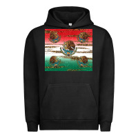 Pigment Black Mexican Flag Urban Hoodie - RanaPortraitStore