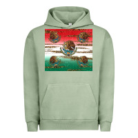 Pigment Oil Green Mexican Flag Urban Hoodie - RanaPortraitStore