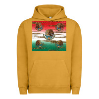 Pigment Peanut Butter Mexican Flag Urban Hoodie - RanaPortraitStore