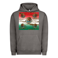 Pigment Tornado Mexican Flag Urban Hoodie - RanaPortraitStore