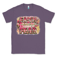Lavender faith over fear breast cancer 12 inches 300 dpi Classic Tee - CowGirlArtShop