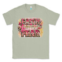 Matcha faith over fear breast cancer 12 inches 300 dpi Classic Tee - CowGirlArtShop