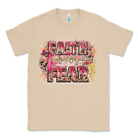 Mushroom faith over fear breast cancer 12 inches 300 dpi Classic Tee - CowGirlArtShop