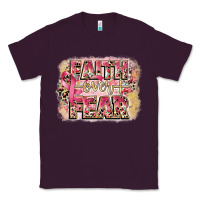 Plum faith over fear breast cancer 12 inches 300 dpi Classic Tee - CowGirlArtShop
