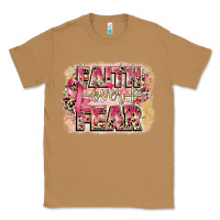 Toasted Coconut faith over fear breast cancer 12 inches 300 dpi Classic Tee - CowGirlArtShop