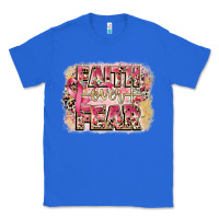 True Royal faith over fear breast cancer 12 inches 300 dpi Classic Tee - CowGirlArtShop