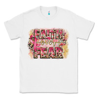 White faith over fear breast cancer 12 inches 300 dpi Classic Tee - CowGirlArtShop