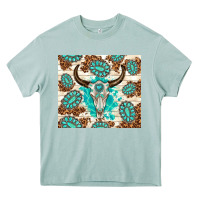 Arona gemstone bull skull leopard Heavy Core Tee - TumblerDesignByShophia