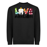 Black love dentallife Heavyweight Sweatshirt - AdoDesignShop