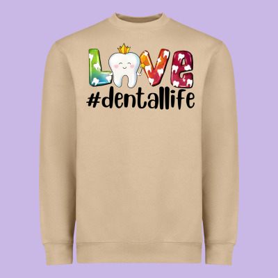 Love Dentallife Heavyweight Sweatshirt Designed By Adodesignshop