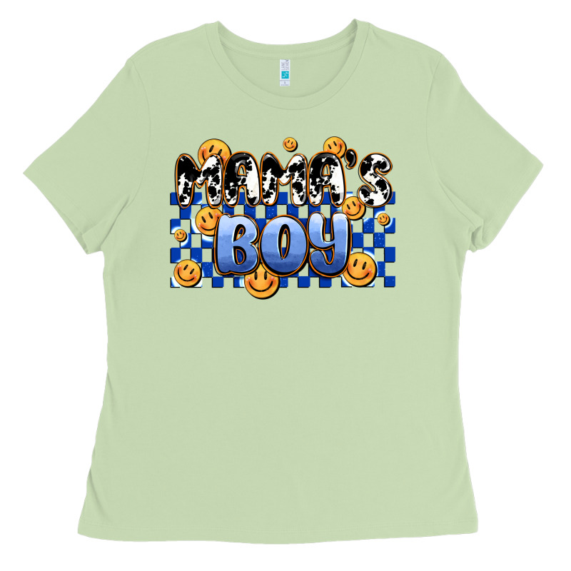Mama's Boy Olivia Ladies Tee by OliviaCreatesArt | Teevron