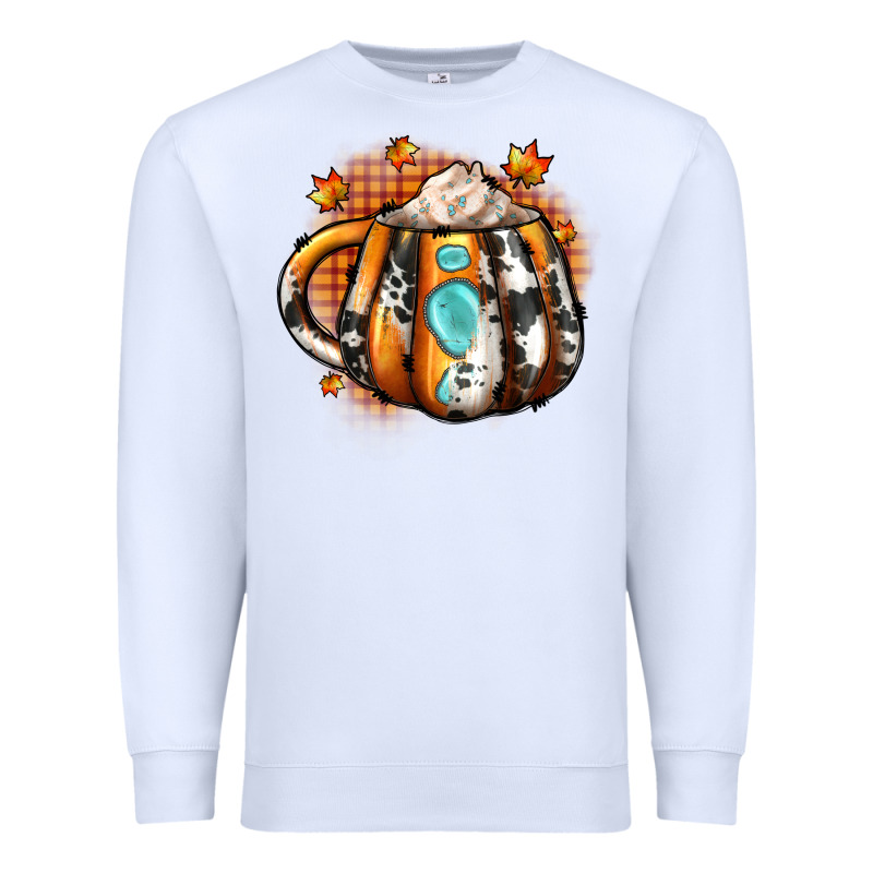 Thanksgiving Coffee Cup Gemstone Premium Sweatshirt by JahusDesignShop | Teevron