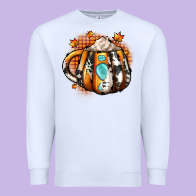 Thanksgiving Coffee Cup Gemstone Premium Sweatshirt Designed By Jahusdesignshop