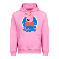 Fuchsia Pink peppa pig Urban Hoodie - artisFamous