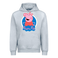 Heather Grey peppa pig Urban Hoodie - artisFamous