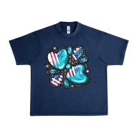 Navy American gemstone Urban Heavy Tee - FaDigitalArtStudio