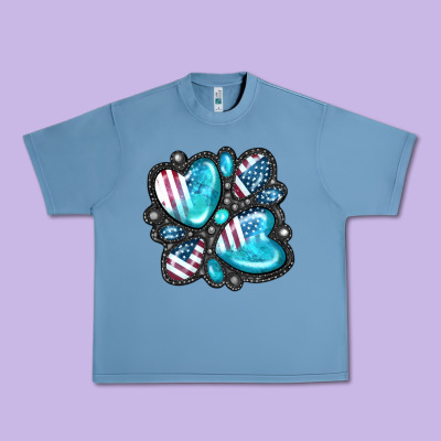 American Gemstone Urban Heavy Tee Designed By Fadigitalartstudio
