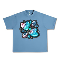 Pebble Blue American gemstone Urban Heavy Tee - FaDigitalArtStudio