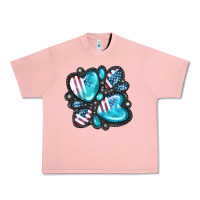 Salmon American gemstone Urban Heavy Tee - FaDigitalArtStudio