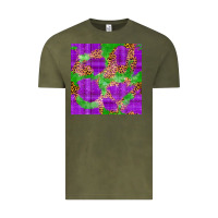 Vintage Olive Mardi Gras leopard Seamless Pattern Vintage Tee - FaDigitalArtStudio