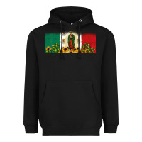 Black lady of guadalupe mexican flag Heavyweight Hoodie - JahusDesignShop