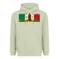 Matcha lady of guadalupe mexican flag Heavyweight Hoodie - JahusDesignShop