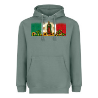 Sage lady of guadalupe mexican flag Heavyweight Hoodie - JahusDesignShop
