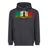 Smoke lady of guadalupe mexican flag Heavyweight Hoodie - JahusDesignShop