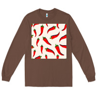 Chestnut mexico seamless pattern Long Sleeve Tee - FaDigitalArtStudio