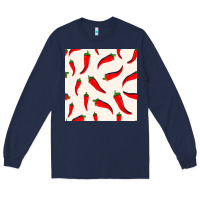 Navy mexico seamless pattern Long Sleeve Tee - FaDigitalArtStudio
