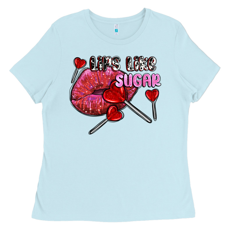 Lips Like Sugar Olivia Ladies Tee by OliviaCreatesArt | Teevron