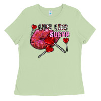 Matcha lips like sugar olivia Ladies Tee - OliviaCreatesArt