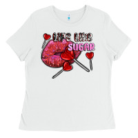 White lips like sugar olivia Ladies Tee - OliviaCreatesArt