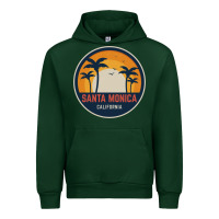 Forest Green santa monica california Urban Hoodie - artisFamous
