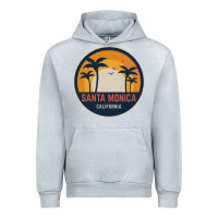 Heather Grey santa monica california Urban Hoodie - artisFamous