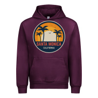 Mauve Wine santa monica california Urban Hoodie - artisFamous