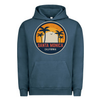 Pigment Midnight Navy santa monica california Urban Hoodie - artisFamous