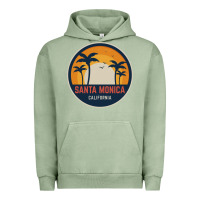 Pigment Oil Green santa monica california Urban Hoodie - artisFamous