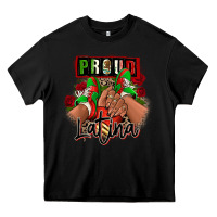 Black Proud Latina Mexican sneakers Heavy Core Tee - RanaPortraitStore