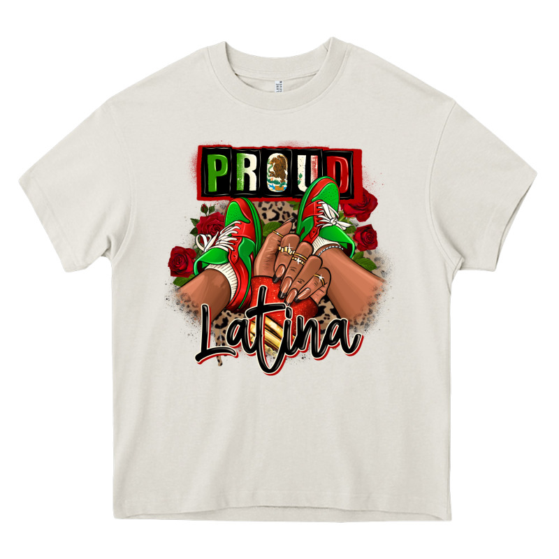 Proud Latina Mexican Sneakers Heavy Core Tee by RanaPortraitStore | Teevron