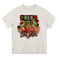 Cream Proud Latina Mexican sneakers Heavy Core Tee - RanaPortraitStore