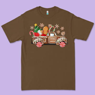 Christmas Gingerbread Truck Premium Tee Designed By Cowgirlartshop
