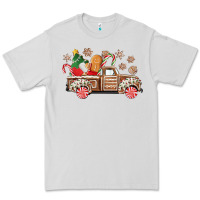 Dove Grey christmas gingerbread truck Premium Tee - CowGirlArtShop