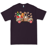 Plum christmas gingerbread truck Premium Tee - CowGirlArtShop