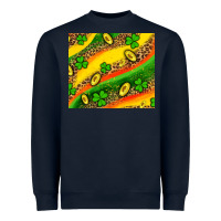 Navy st patricks coin and shamrock Heavyweight Sweatshirt - AdoDesignShop