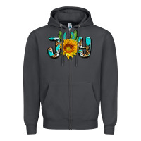 Smoke joy with sunflower and cactus ado Zipper Hoodie - AdoDesignShop