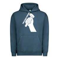 Pigment Midnight Navy proletariat uprising revolution politics Urban Hoodie - artisFamous
