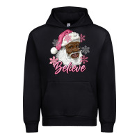 Black pink christmas african american santa believe Urban Hoodie - RanaPortraitStore